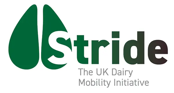 Stride, The UK Dairy Mobility Initiative Logo.